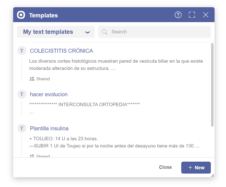 Templates Component
