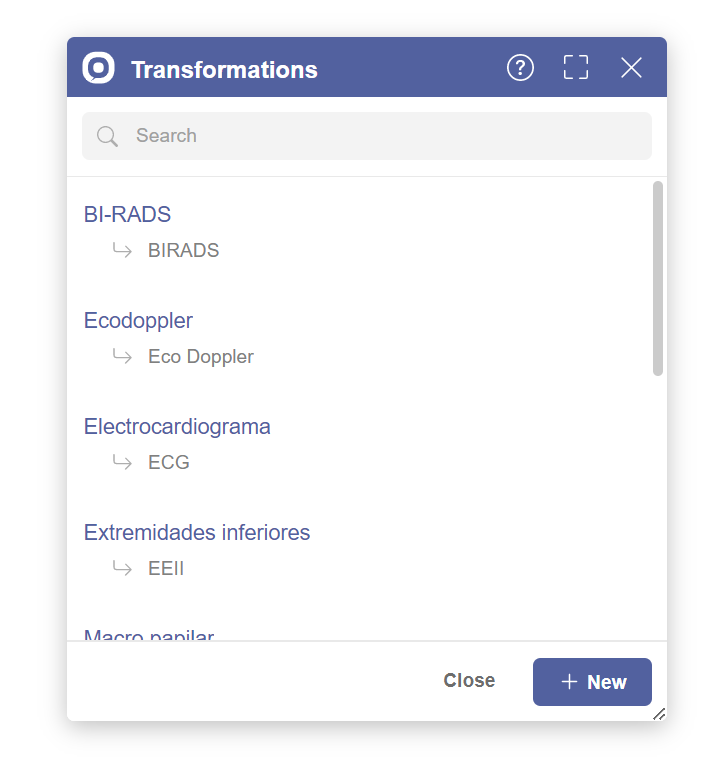 Transformations Component